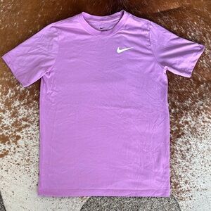 Nike Lavender Short-Sleeve Crew Tee with White Swoosh